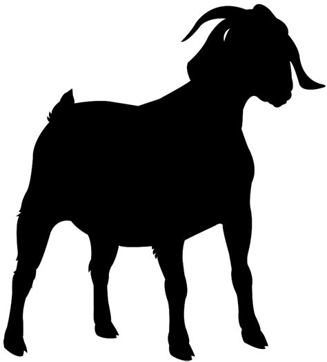 Boer Goat Silhouette | Free vector silhouettes