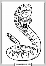 Printable Snake Coloring Pages sketch template