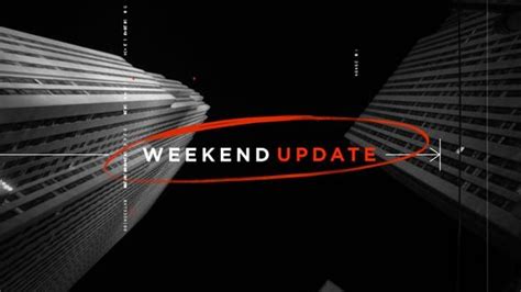 SNL - Weekend Update in Nice Type on Vimeo | Weekend update, Snl weekend update, Saturday night live