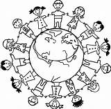 Children Of The World Coloring Page sketch template