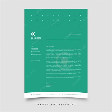 Premium Vector | Letterhead template