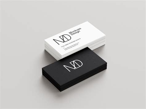 Clean business cards mockup / 90x50mm - Instant Download