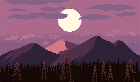 A Pink Sunset Over Mountains Clip Art Image - ClipSafari