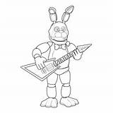 Fnaf Spring Bonnie Coloring Pages sketch template