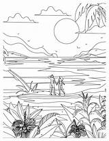 Tropical Paradise Coloring Pages Dive Into Serenity sketch template