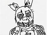 Fnaf Coloring Pages Springtrap At GetDrawings  Free Download sketch template