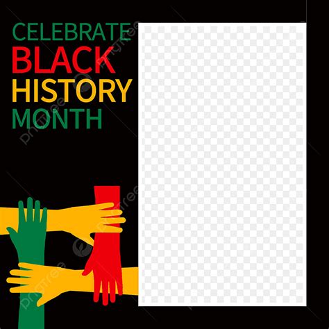 Black History Month PNG Transparent, Black History Month Twibbon Black ...