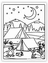 32 Camping Coloring Pages Free PDF Printables  Simply Love sketch template