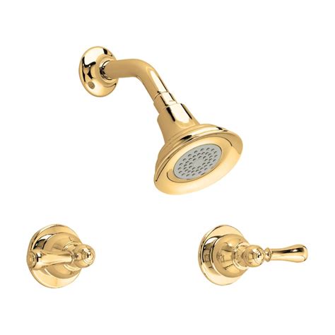 American Standard Hampton Polished Brass 2-Handle Shower Faucet with Single Function Showerhead ...