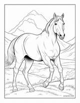 American Quarter Horse Coloring Pages Printable – Shinzoocom sketch template