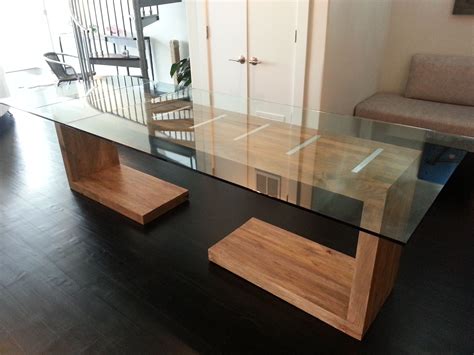 Custom Made Glass Dining Room Tables | Modern glass dining table, Glass dinning table, Dining ...