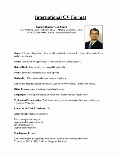 Resume Format Used In Usa - Resume Templates | Resume format, Job resume format, One page resume