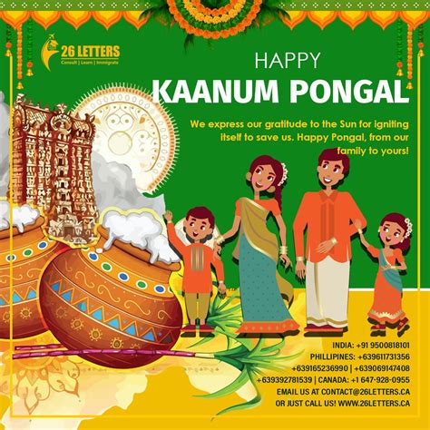 Happy Kaanum Pongal - 26Letters