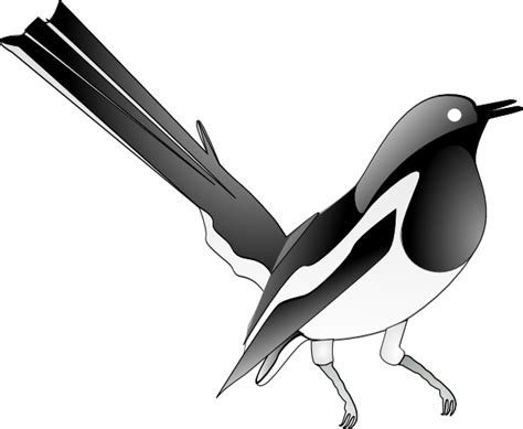 Oriental Magpie Robin Clip Art at Clker.com - vector clip art online, royalty free & public domain