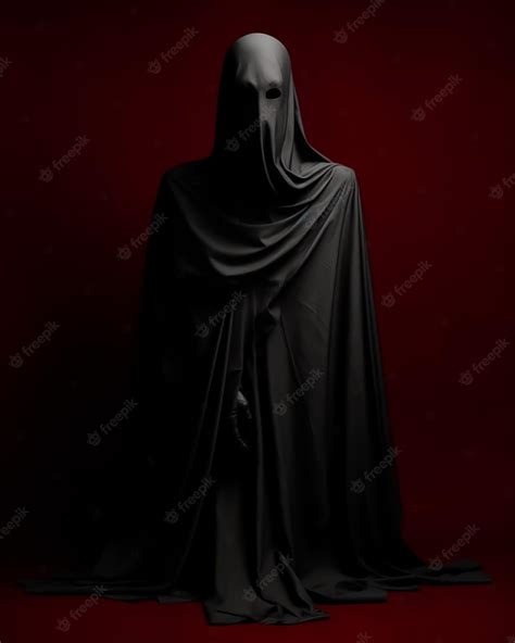 Premium AI Image | A black ghost in formal black suit