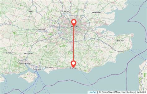 Map London To Brighton | Spain Map