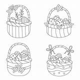 Color Easter baskets Coloring Page For Kids 2171823 Vector Art At  sketch template