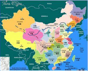 Great Wall China Map - ToursMaps.com