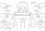 Printable Stop Bullying Coloring Page  Mimi Panda sketch template