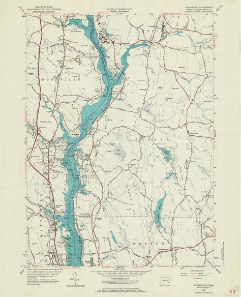 Uncasville Quadrangle 1958 - USGS Topographic Map 1:24,000… | Flickr