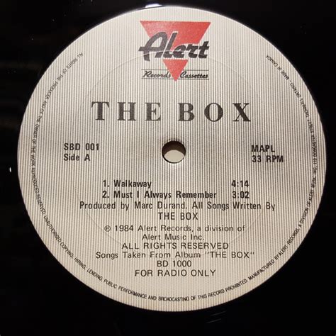 The Box – Songs Taken From Album "The Box" (1984, Vinyl) - Discogs