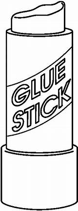 Glue Stick Coloring Pages sketch template
