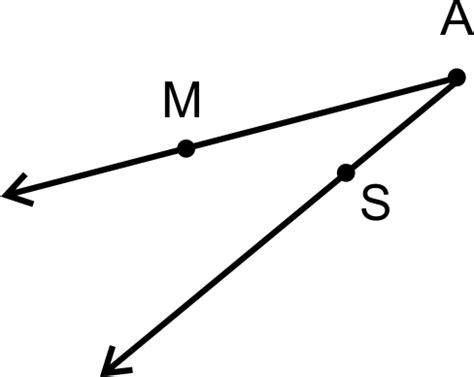 Lines, rays, and angles - a free geometry lesson with exercises