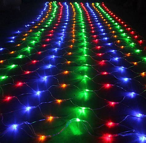 Outside Multi Color Christmas LED Net Lights | YanDecor