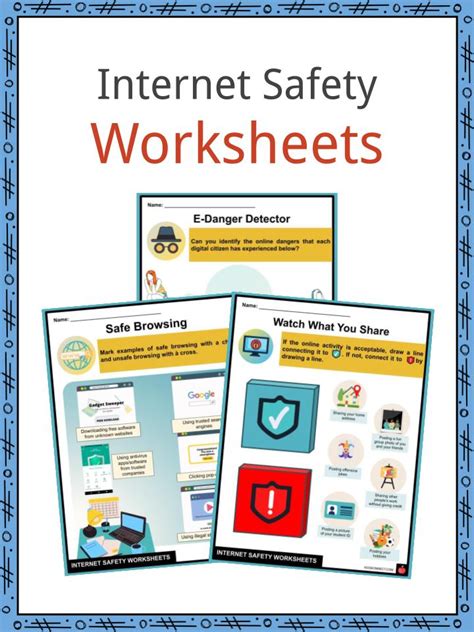 Online Safety Free Printable Internet Safety Worksheets - FREE PRINTABLE TEMPLATES