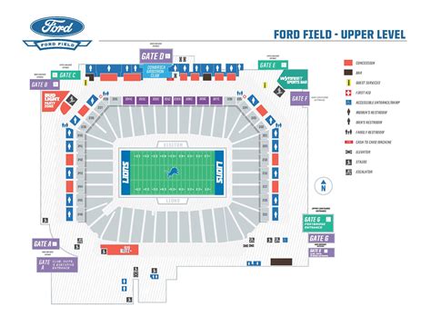 Seating Maps | Ford Field