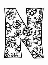 Beautiful Letter N coloring Page  Download Print Or Color Online For Free sketch template