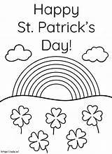 Free Happy St Patricks Day Coloring Page sketch template