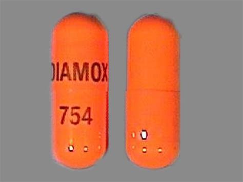 DIAMOX 754 Pill Orange Capsule/Oblong - Pill Identifier