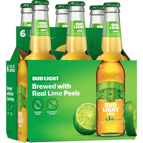 Bud Light Lime Beer, 6 Pack Beer - 12 FL OZ Bottles - Walmart.com - Walmart.com