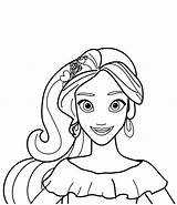Elena Avalor Coloring Pages Disney Printable Princess Color Kids Sheets  sketch template