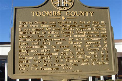 Toombs County - Georgia Historical Society