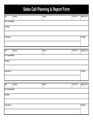 35 Printable Sales Call Log Forms and Templates - Fillable Samples in PDF, Word to Download ...