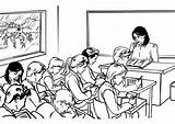 Coloring Page Teacher In classroom  Free Printables Img 11139 sketch template