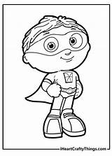 Super Why Coloring Pages To Print sketch template