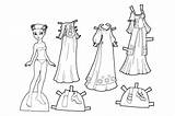 Paper Dolls 25 sketch template