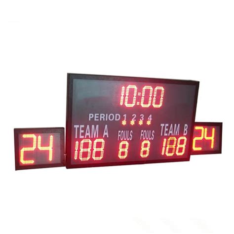 Outside Multi Portable Basketball Score Clock , Basketball Game Scoreboard