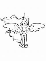 Princess Luna coloring Pages sketch template