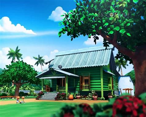 Wallpaper Rumah Upin Ipin - doraemon | Rumah, Rumah berhantu, Desain