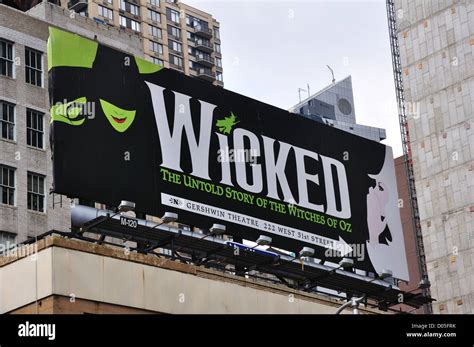 Gershwin Theater and the Wicked show, Wicked, New York City, USA Stock Photo - Alamy