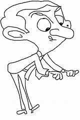 Very Funny Mr Bean coloring Page  Download Print Or Color Online For Free sketch template