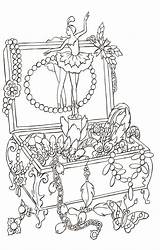 Jewelry Box coloring Book To Print And Online sketch template