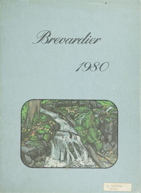 1980 yearbook from Brevard High School from Brevard, North Carolina for sale