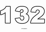 Number 132  Coloring Page sketch template