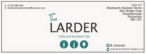 The Larder: Menu