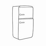 Simple Coloring Page Book Pages For Kids Kitchen Refrigerator  sketch template